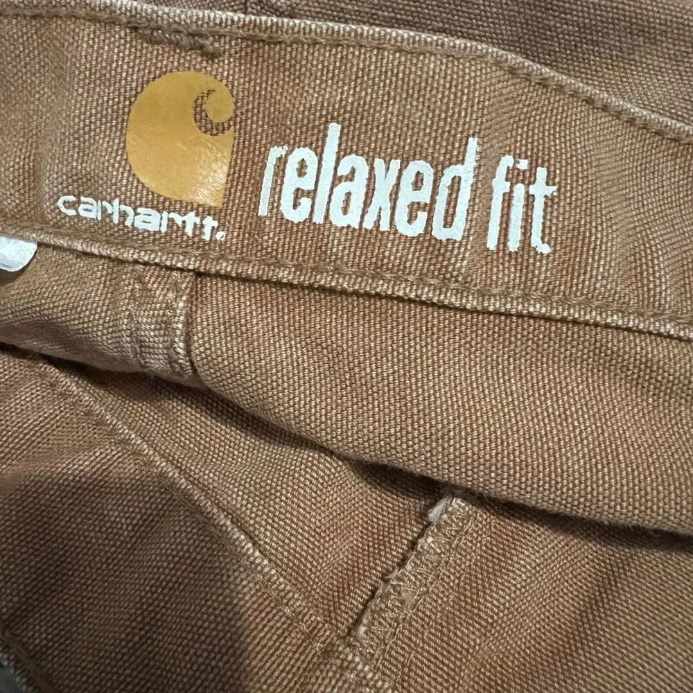 Carhartt 100096 Weathered Duck 5-Pocket Relaxed Fit Pant 44 x 30 Carhartt Brown